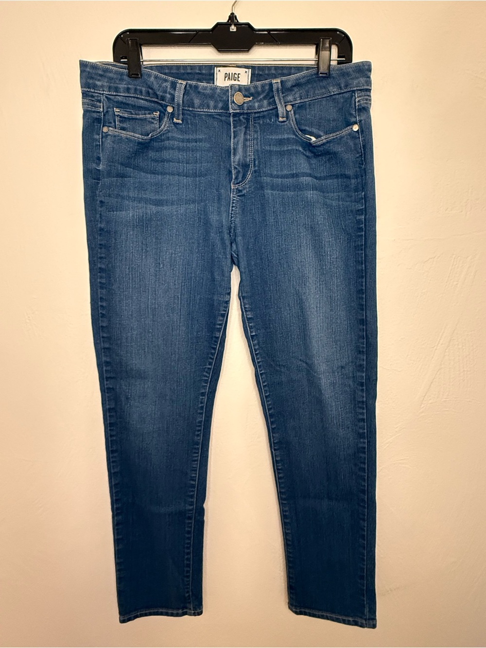 PAIGE Blue Skinny Jeans - Skyline Ankle Peg